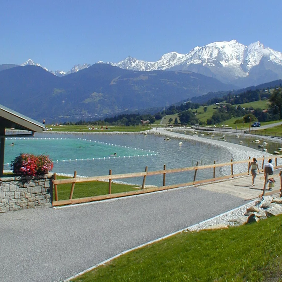 Baignade naturelle : Combloux, Haute-Savoie