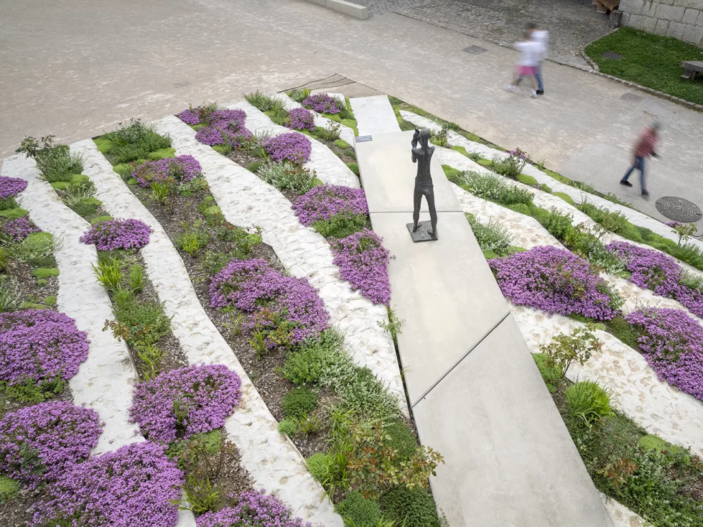 Aménagements du jardin du Musée de la Résistance à la Citadelle • Besançon, Doubs